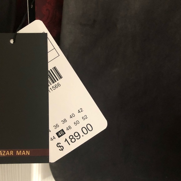 Azar man blazer velvet grey 46r - Picture 3 of 5